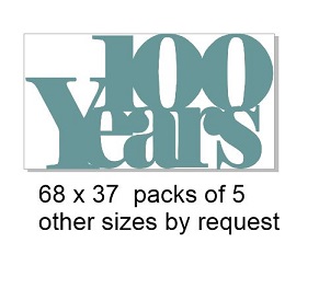 100 years 68 x 37- War  pack of 5